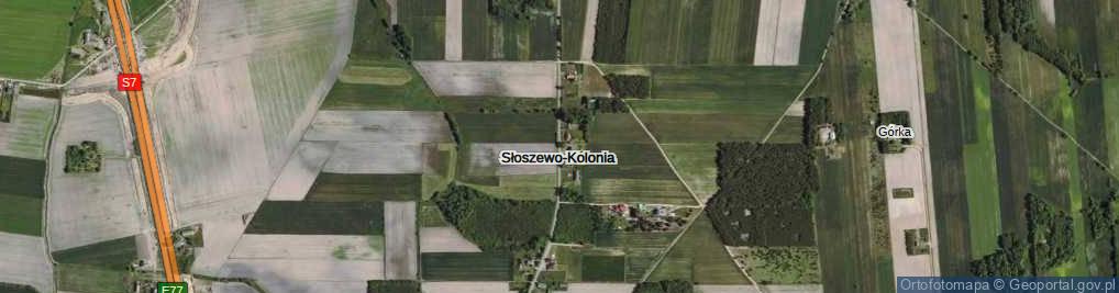 Zdjęcie satelitarne Słoszewo-Kolonia ul.