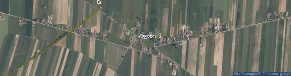 Zdjęcie satelitarne Sługocice ul.