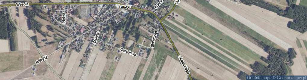 Zdjęcie satelitarne Słoneczna ul.