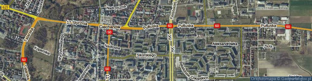 Zdjęcie satelitarne Smorawińskiego Mieczysława, gen. ul.