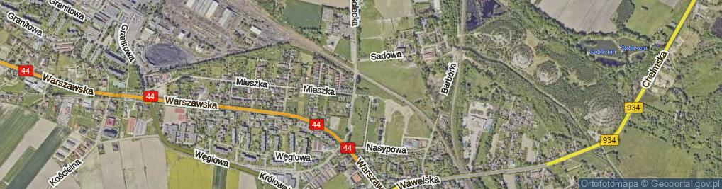 Zdjęcie satelitarne Sokolska ul.