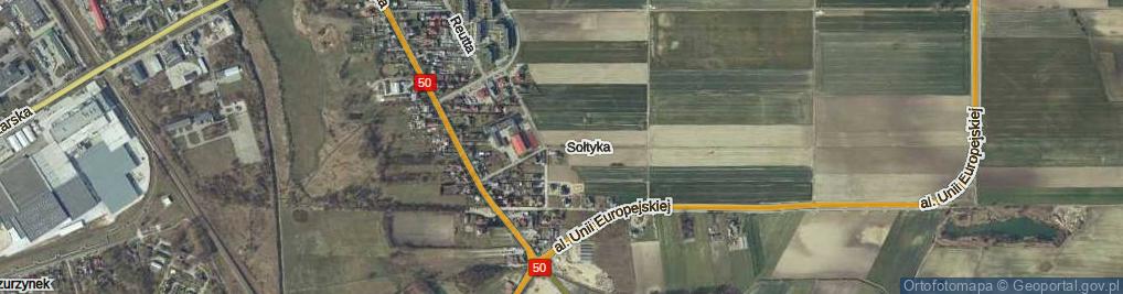 Zdjęcie satelitarne Sołtyka Tadeusza ul.