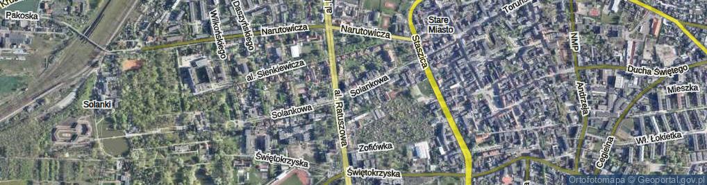 Zdjęcie satelitarne Solankowa ul.
