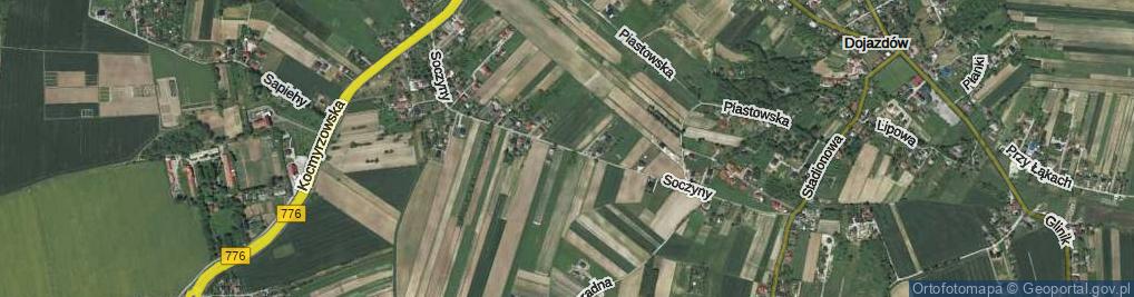 Zdjęcie satelitarne Soczyny ul.