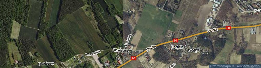 Zdjęcie satelitarne Sosnowa ul.