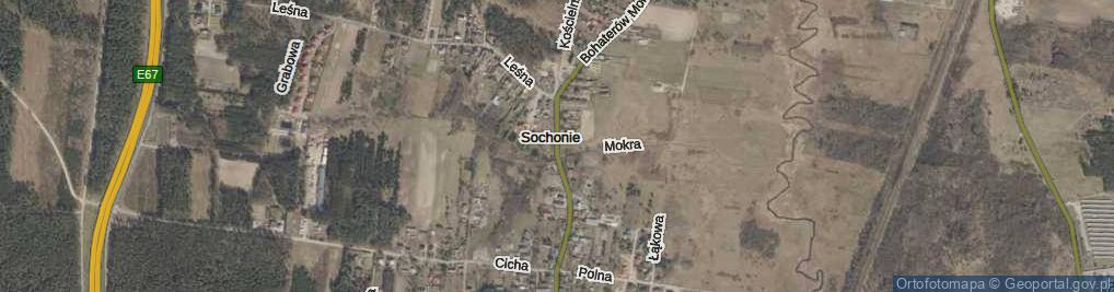 Zdjęcie satelitarne Sochonie ul.