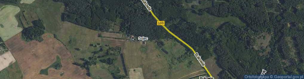 Zdjęcie satelitarne Sojec ul.