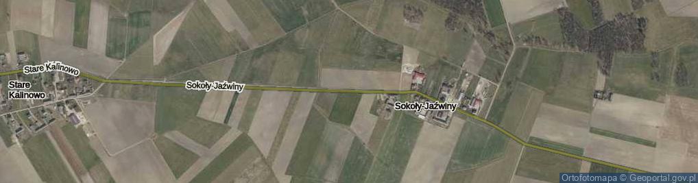 Zdjęcie satelitarne Sokoły-Jaźwiny ul.