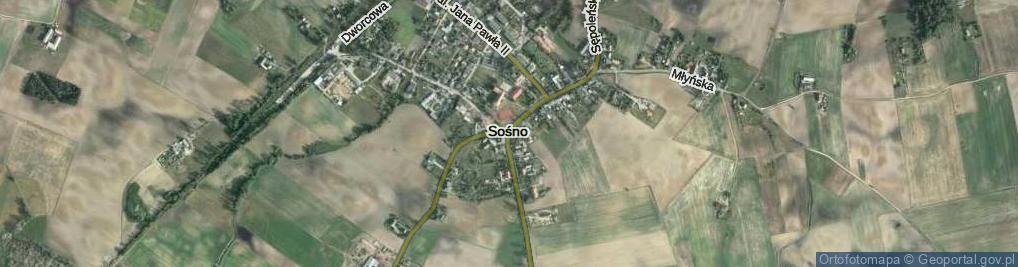 Zdjęcie satelitarne Sośno ul.