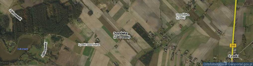 Zdjęcie satelitarne Sosnówka (Zakrzewek) ul.