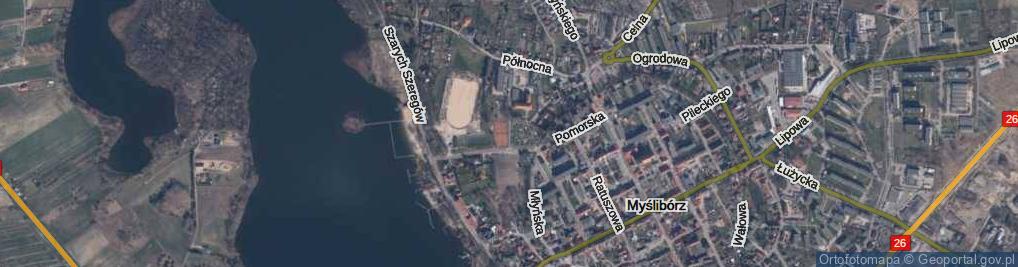 Zdjęcie satelitarne Park Obrońców Pokoju park.
