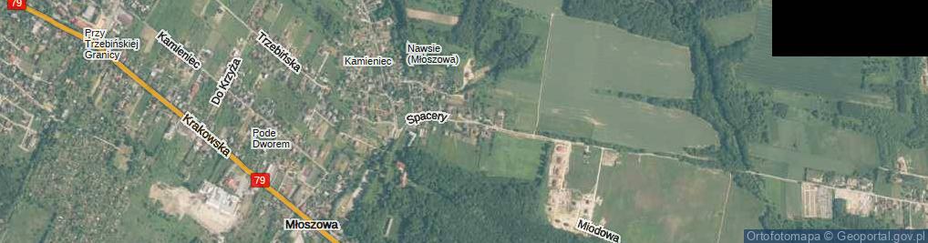 Zdjęcie satelitarne Spacery ul.