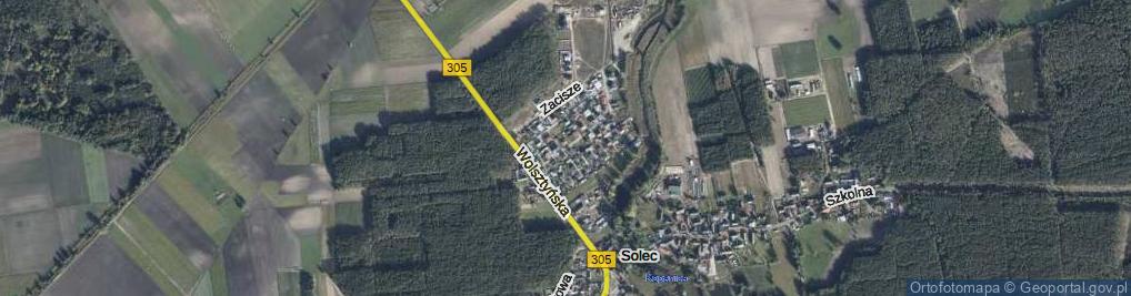 Zdjęcie satelitarne Spokojna ul.