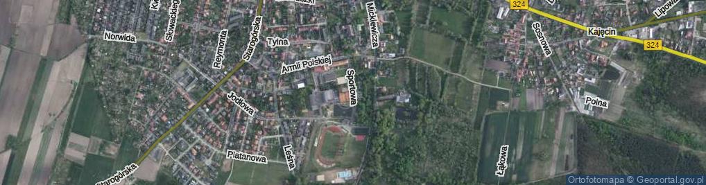 Zdjęcie satelitarne Sportowa ul.