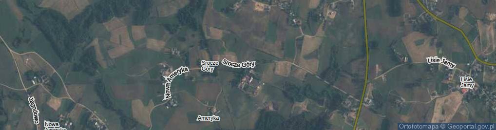 Zdjęcie satelitarne Srocze Góry ul.
