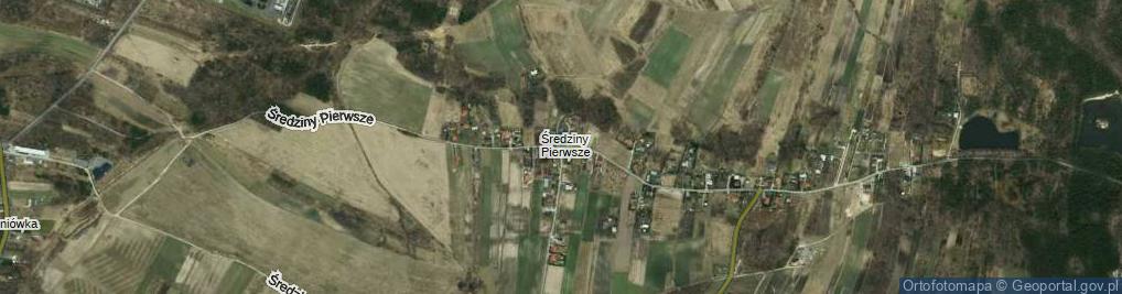 Zdjęcie satelitarne Średziny Pierwsze ul.