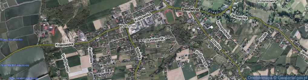 Zdjęcie satelitarne Studziennik ul.