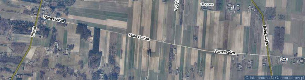 Zdjęcie satelitarne Stara Brzóza ul.