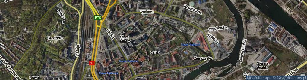 Zdjęcie satelitarne Stajenna ul.