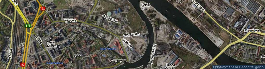 Zdjęcie satelitarne Stępkarska ul.