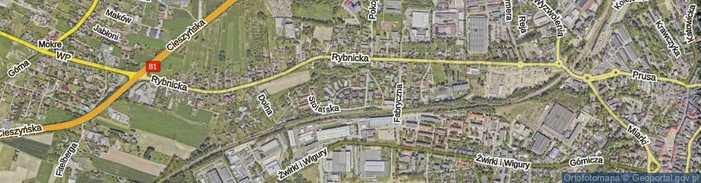 Zdjęcie satelitarne Stolarska ul.