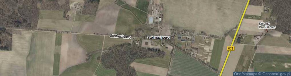 Zdjęcie satelitarne Stelmachowo ul.