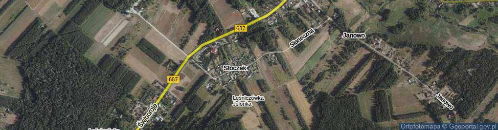 Zdjęcie satelitarne Stoczek ul.