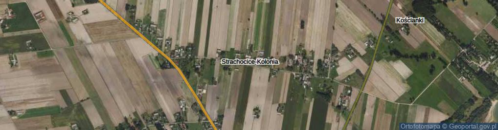 Zdjęcie satelitarne Strachocice-Kolonia ul.