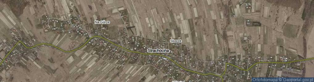 Zdjęcie satelitarne Strachocina ul.