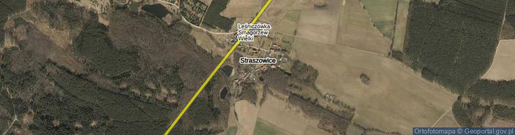 Zdjęcie satelitarne Straszowice ul.