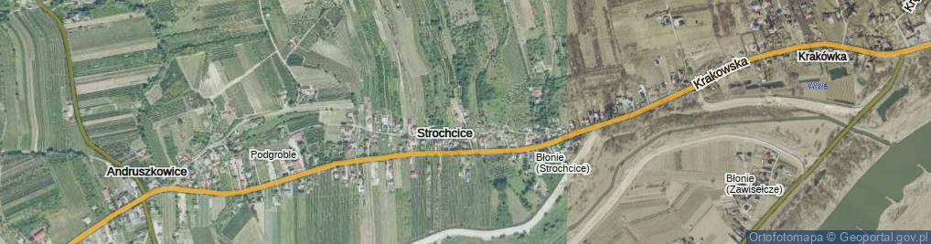 Zdjęcie satelitarne Strochcice ul.
