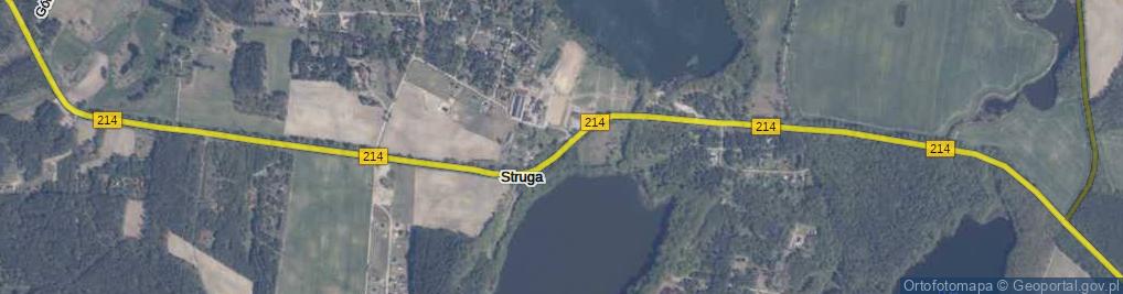 Zdjęcie satelitarne Struga ul.