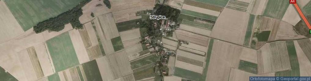 Zdjęcie satelitarne Strupice ul.