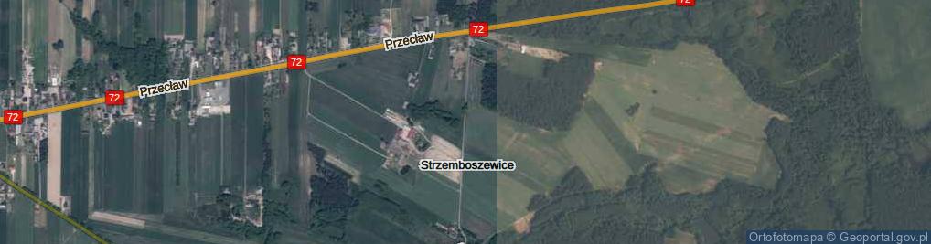 Zdjęcie satelitarne Strzemboszewice ul.