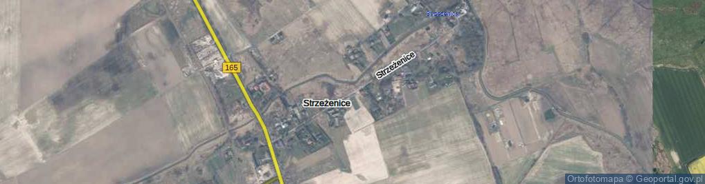 Zdjęcie satelitarne Strzeżenice ul.