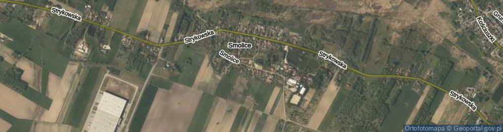 Zdjęcie satelitarne Strykowska ul.