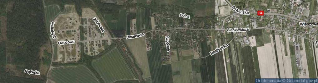 Zdjęcie satelitarne Strzody ul.
