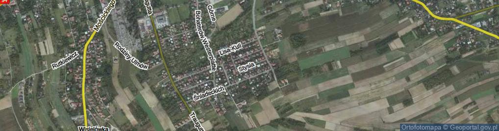 Zdjęcie satelitarne Stysia Wincentego ul.