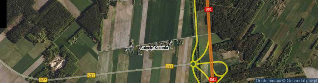 Zdjęcie satelitarne Sulęcin-Kolonia ul.