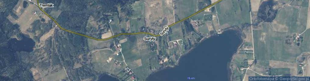 Zdjęcie satelitarne Suryty ul.