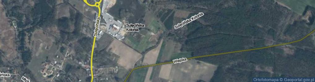 Zdjęcie satelitarne Sulęcińska Kolonia ul.