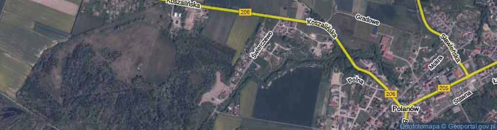 Zdjęcie satelitarne Świerczewo ul.