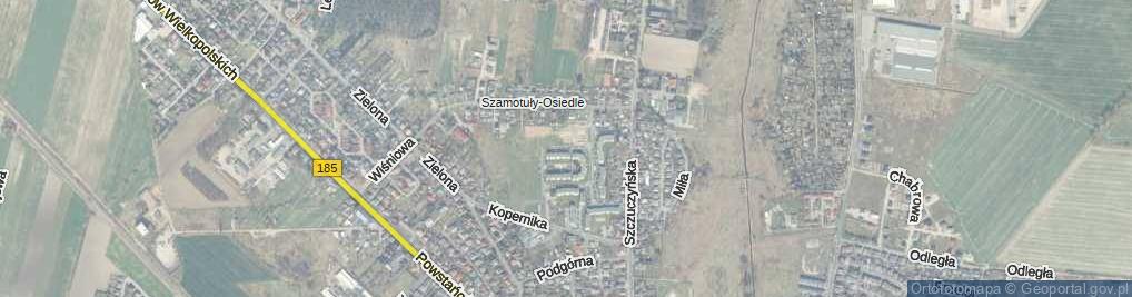 Zdjęcie satelitarne Święcickiego Heliodora ul.