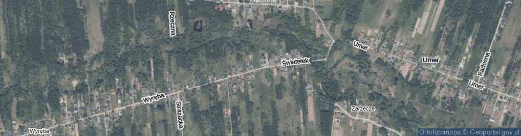 Zdjęcie satelitarne Światełek ul.