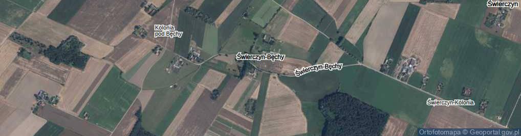 Zdjęcie satelitarne Świerczyn-Bęchy ul.