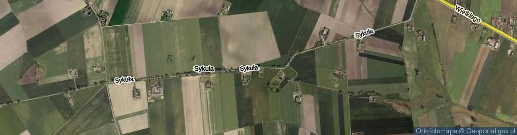 Zdjęcie satelitarne Sykuła ul.