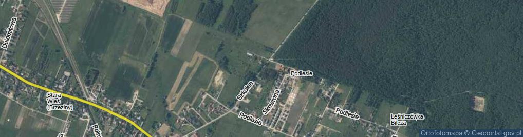 Zdjęcie satelitarne Szkolna ul.