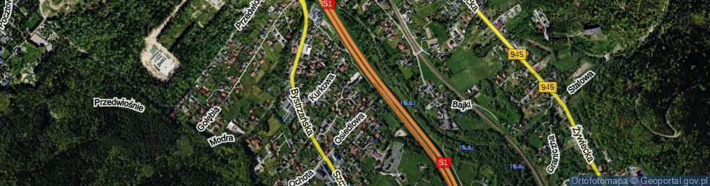 Zdjęcie satelitarne Szpaków ul.