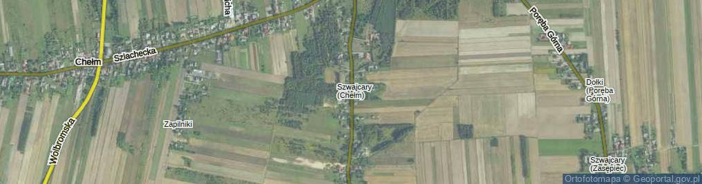 Zdjęcie satelitarne Szwajcary (Chełm) ul.