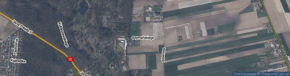 Zdjęcie satelitarne Szymańskiego Stanisława ul.